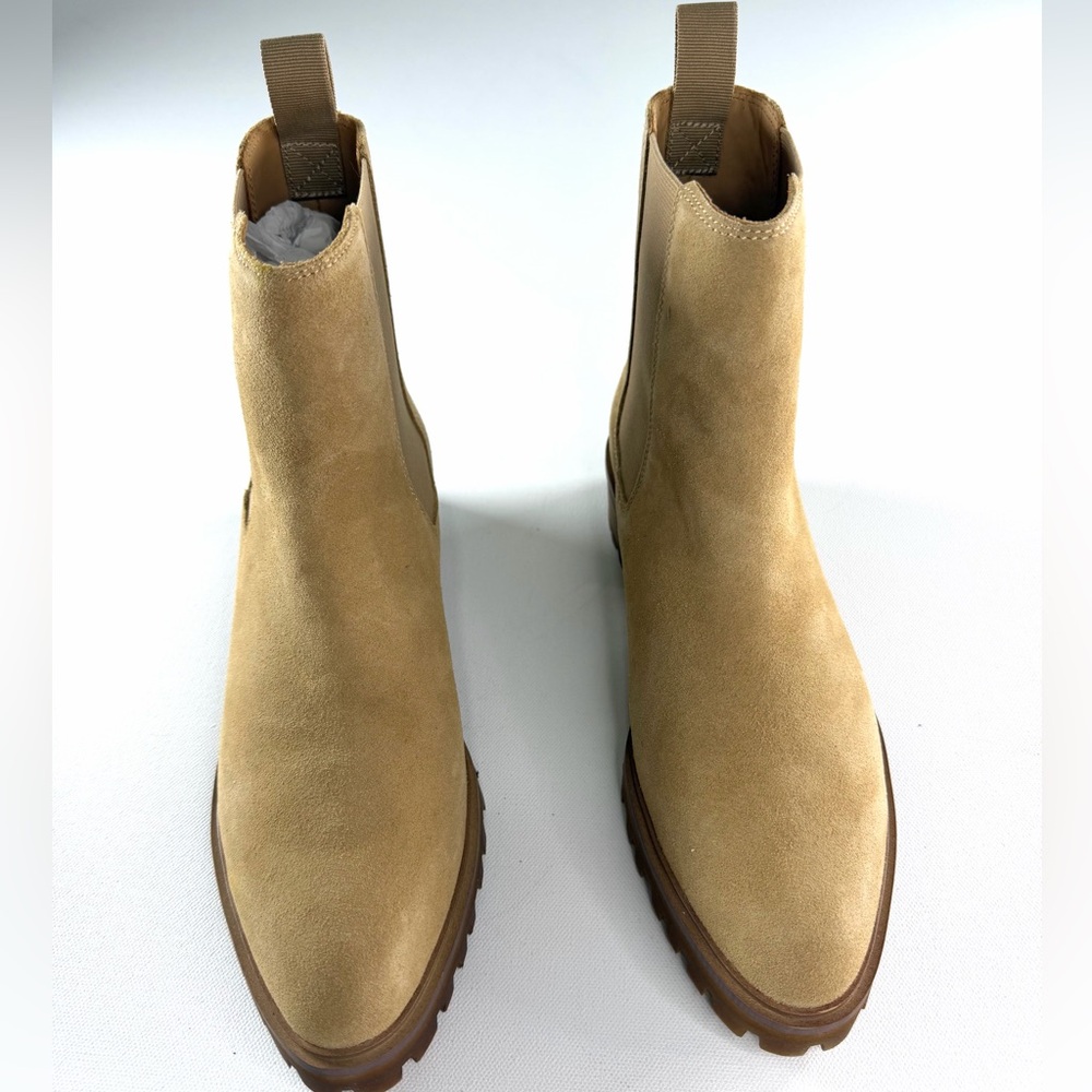 QUINCE Italian Suede Chelsea Boot Size 7, 8 & 9 Color Desert NEW - Picture 3 of 5